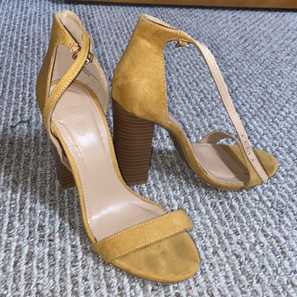 Charlotte Russe Yellow Mustard Heels